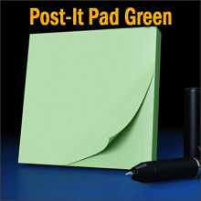 The Iarvel Magic Post-It Pad Green