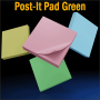 The Iarvel Magic Post-It Pad Green