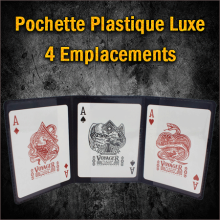 Pochette Plastique Luxe - 4 Emplacements