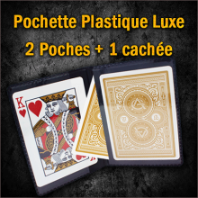 Pochette Plastique Luxe - 2 Poches + 1 cachee