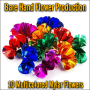 Bare Hand Flower Production - 10 Multicolored Mylar Flowers