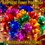Bare Hand Flower Production - 10 Multicolored Mylar Flowers