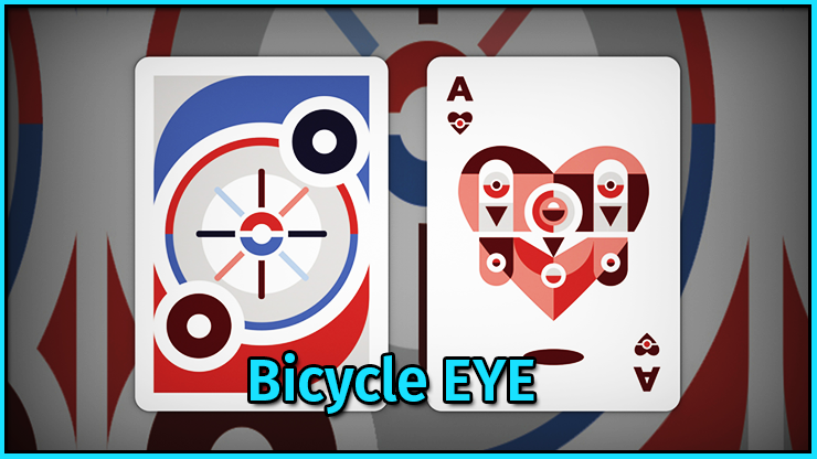 L'as de coeur avec sont dos du jeu Bicycle eye