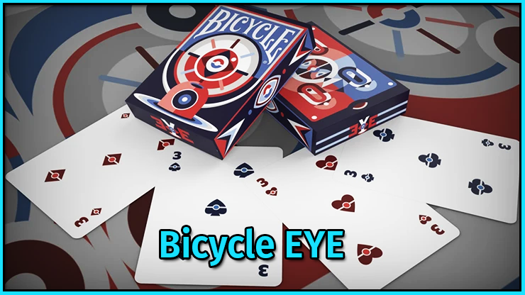 voici un carré de trois a pique cœur trèfle et carreau du jeu de carte Bicycle EYE.