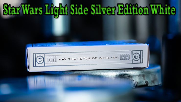 voici la tranche du jeu de carte Star Wars Light Side Silver Edition Playing Cards White theory11