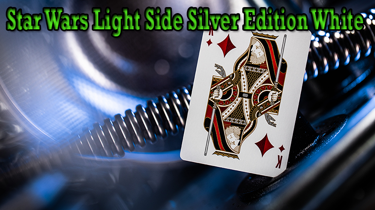voici le roi de carreau du jeu Star Wars Light Side Silver Edition Playing Cards White theory11