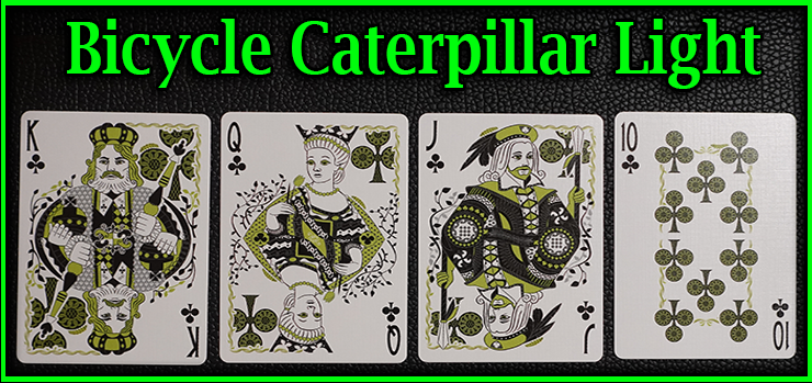 voici la quinte flush a tréfle le roi la dame le valet et le dix jeu de Carte Bicycle Caterpillar Light