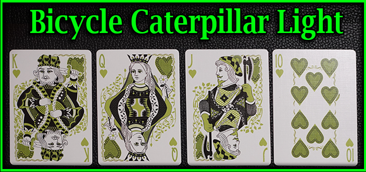 voici la quinte flush a coeur le roi la dame le valet et le dix jeu de Carte Bicycle Caterpillar Light