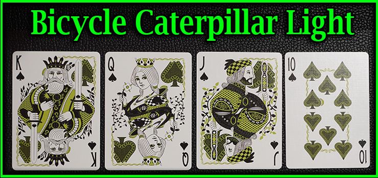 voici la quinte flush a pique le roi la dame le valet et le dix jeu de Carte Bicycle Caterpillar Light
