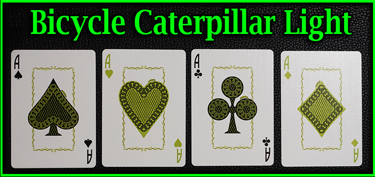 voici le carre d'as le pique le coeur le trefle et le carreau du jeu bicycle caterpillar light