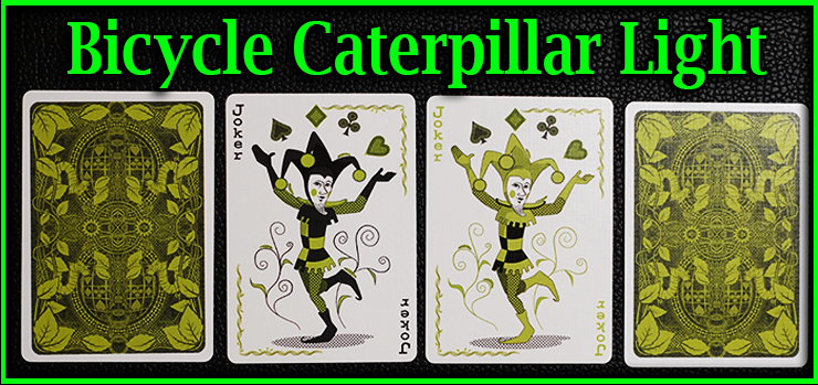 les deux joker a bordure blanche avec deux carte vue de dos du jeu de carte bicycle caterpillar light=
