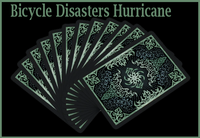 éventail du dos du jeu Bicycle Natural Disasters Hurricane