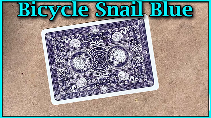 Bicycle Snail Blue voici le dos du jeu bicycle snail blue