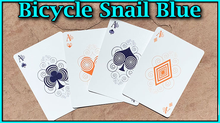 Bicycle Snail Blue voici les quatre As du jeu bicycle snail blue