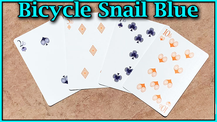 Bicycle Snail Blue voici les quatre dix du jeu bicycle snail blue