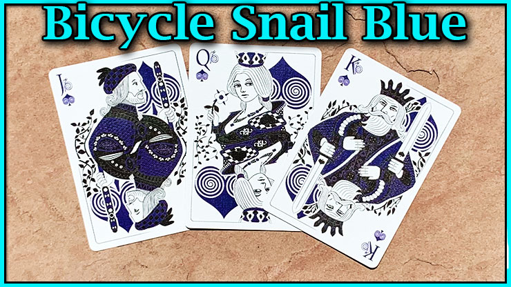 Bicycle Snail Blue voici le carre a pique du jeu bicycle snail blue