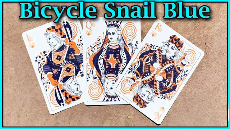 Bicycle Snail Blue voici le carre à coeur du jeu bicycle snail blue