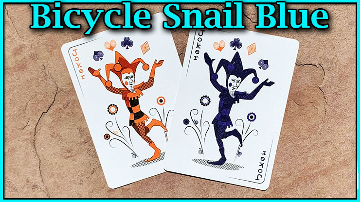 Bicycle Snail Blue voici les deux joker du jeu bicycle snail blue