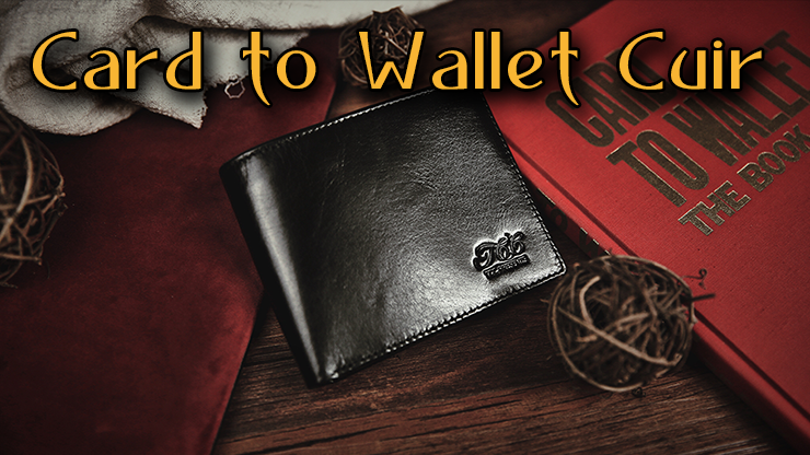 vue d'ensemble du portefeuille card to wallet cuir tcc